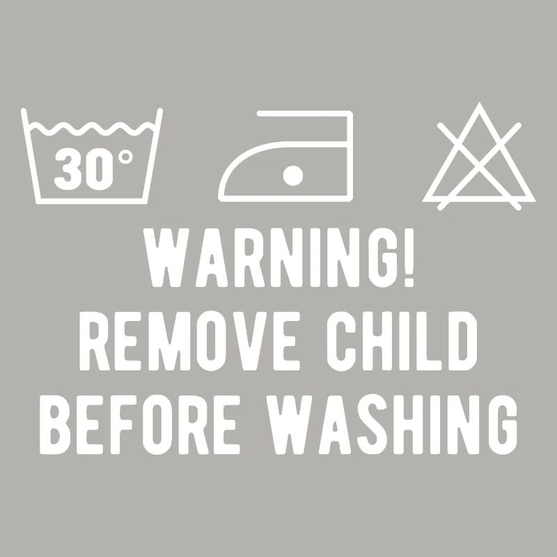 Instruction de lavage drôle