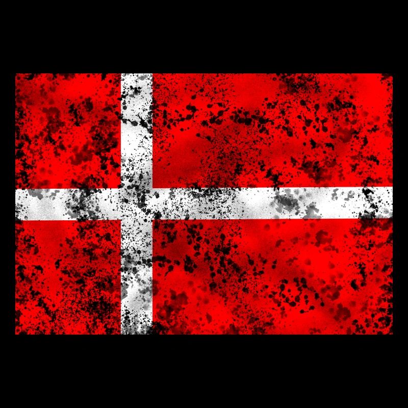 Drapeau du Danemark Vintage