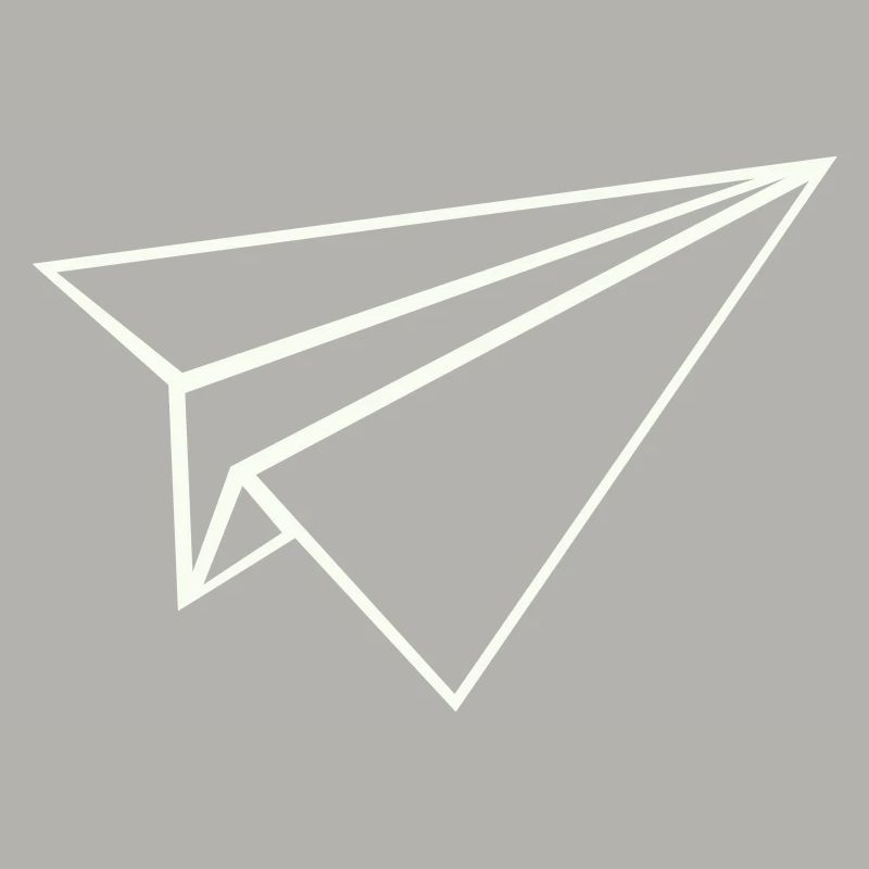 Papierflugzeug Linienkunst