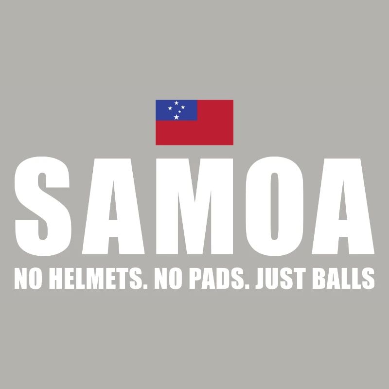 Samoa Pas de casques Pas de coussinets juste des ballons Samoa Rugby