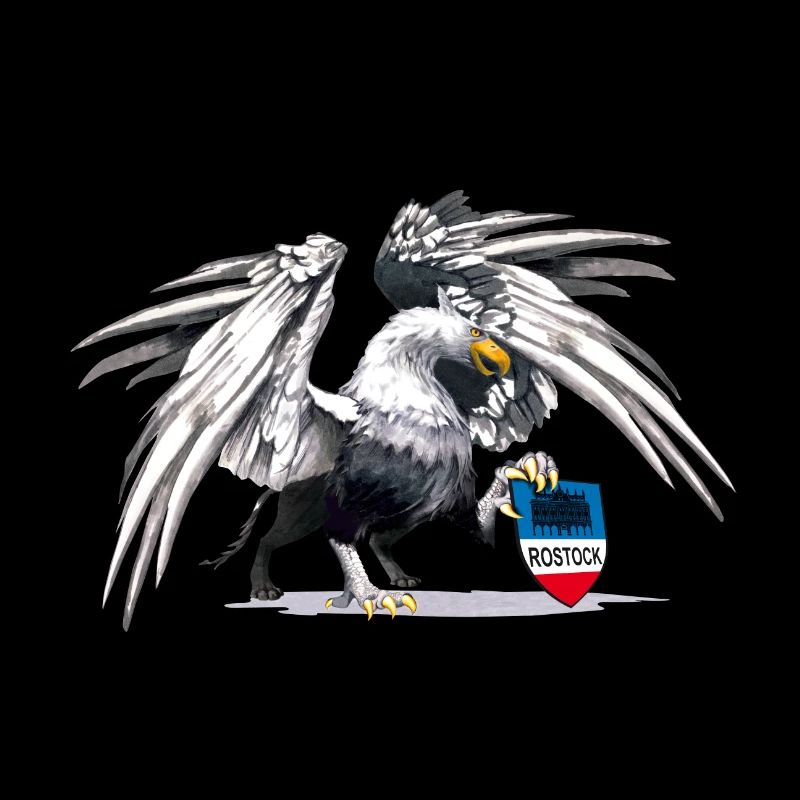 Rostocker Greif mit Wappen