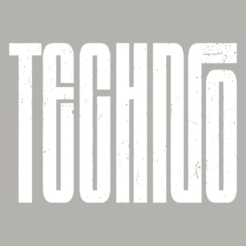 Typographie rétro techno audacieuse