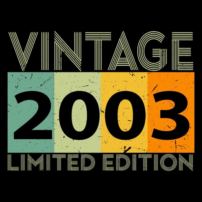 2003 Born vintage Birth Retro