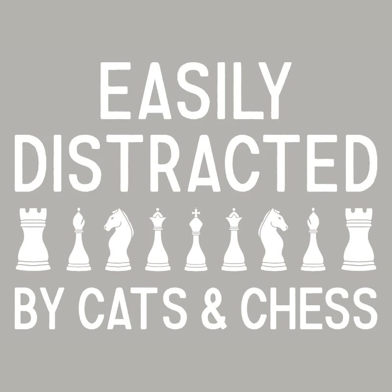 Chess Player Easily Distracted By Cats And Chess