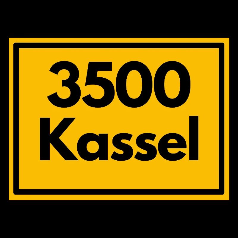 Panneau de lieu - puis rétro ancien code postal 3500 KASSEL