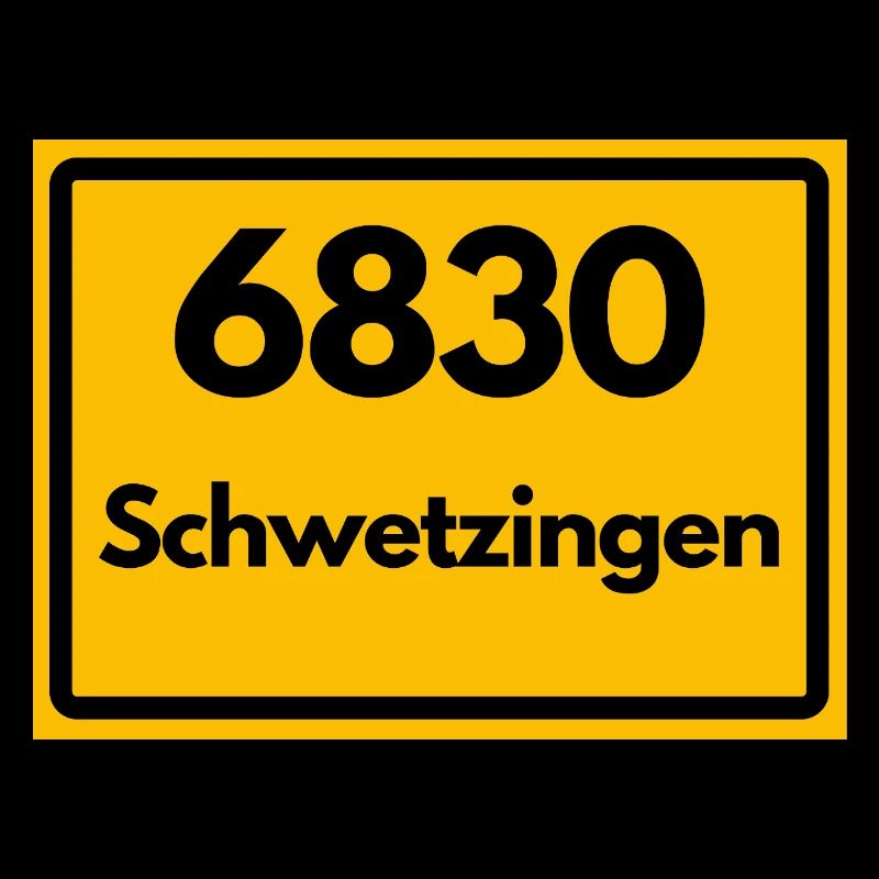 ALTE POSTLEITZAHL PLZ RETRO 6830 SCHWETZINGEN 