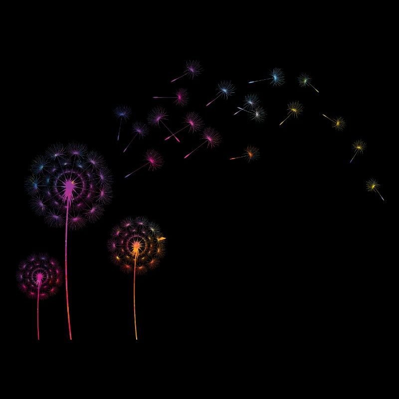 Pusteblume Farb Splash