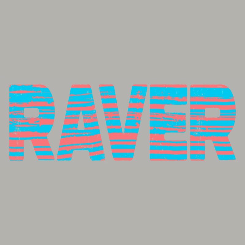 Raver Techno DNB Candy Stripe