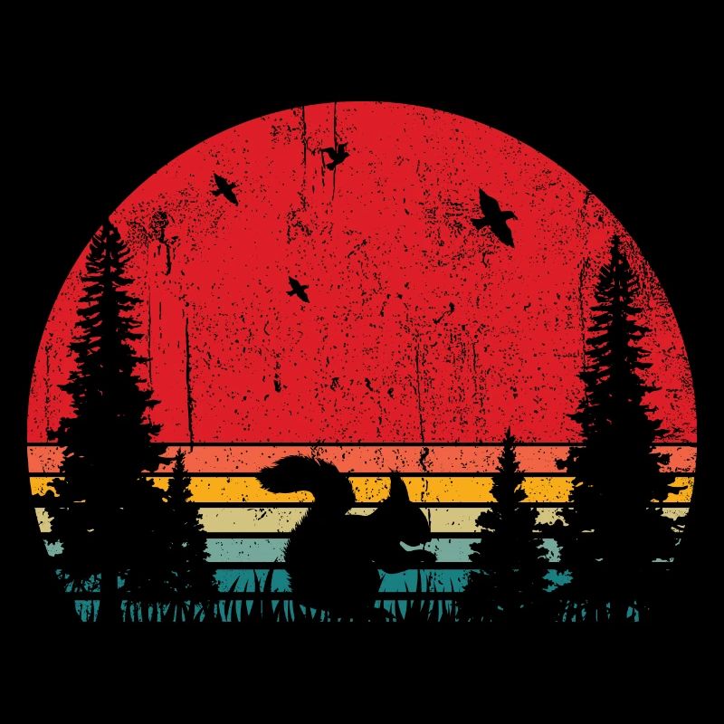 Tier im Wald Eichhörnchen