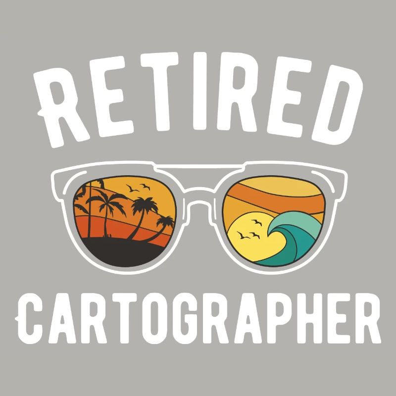 Conception d’aventure de voyage de cartographe à la retraite