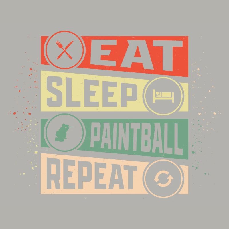 Eat Sleep Paintball Repeat Tactical Player Paintba