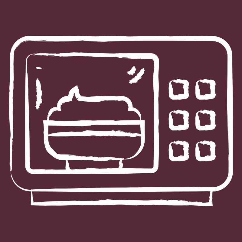 Micro-ondes dessiné à la main