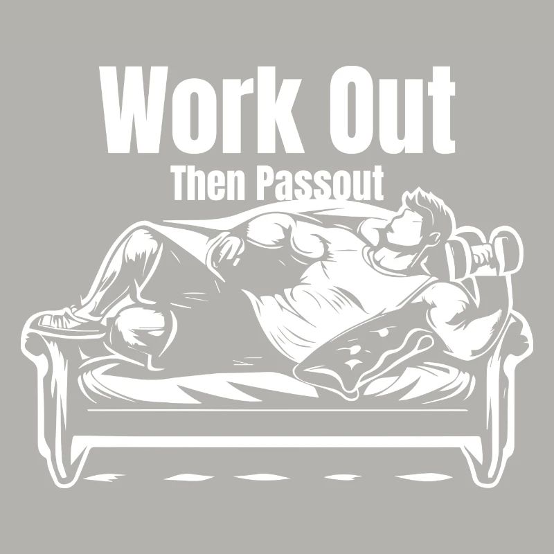 TSHIRT DE GYMNASTIQUE POUR HOMME S’ENTRAÎNER PUIS S’ÉVANOUIR