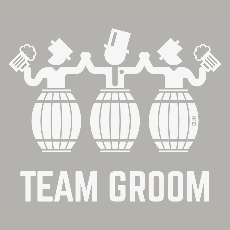 Team Groom (Junggesellenabschied / Bierfässer / W)