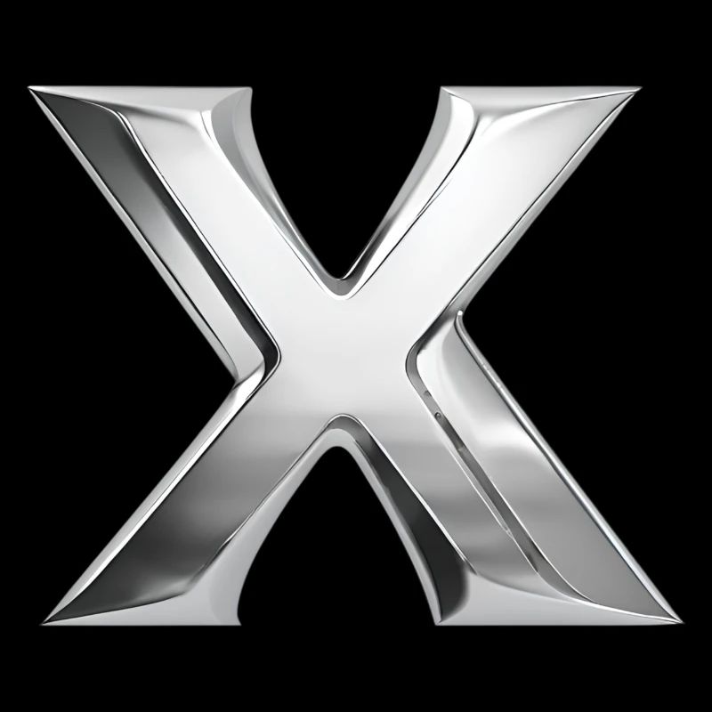 Chrome ,, X " Metallic