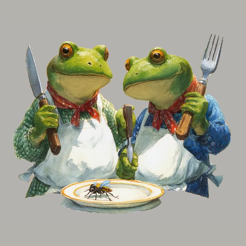 Froschköche im Kochduell