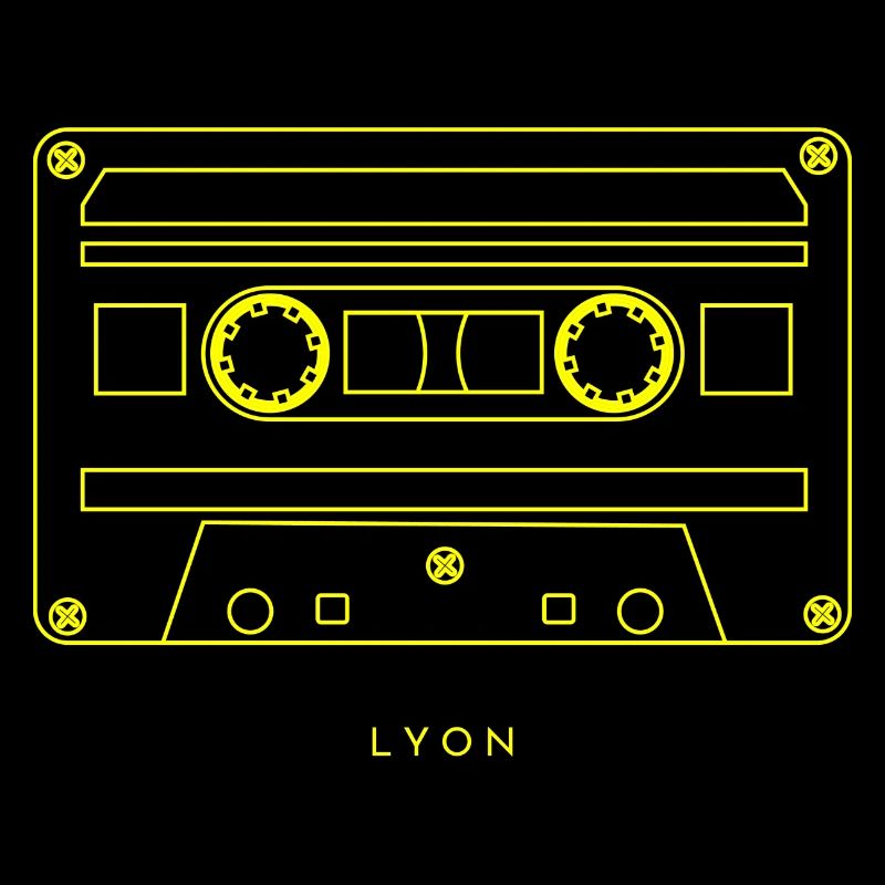 Cassette Rétro Minimaliste