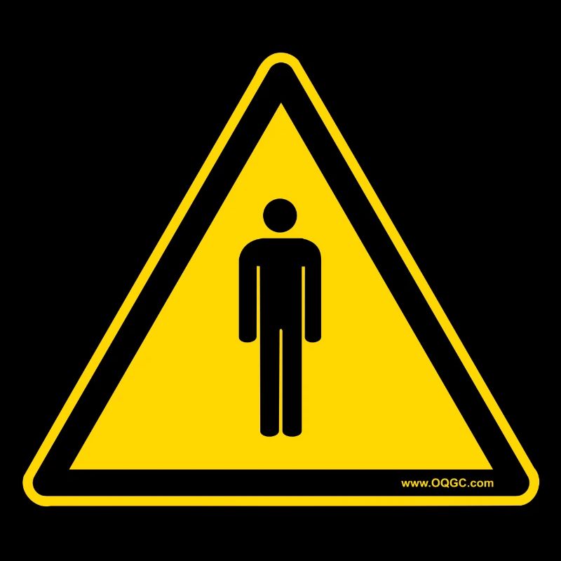 Warnschild Menschen