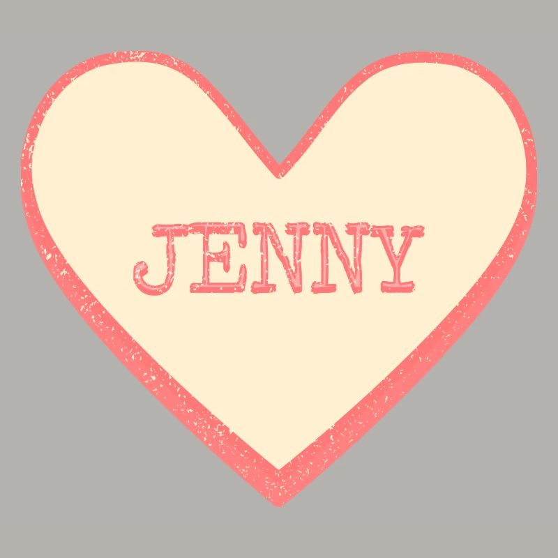 Jenny Name First Name Pink Sugar Heart