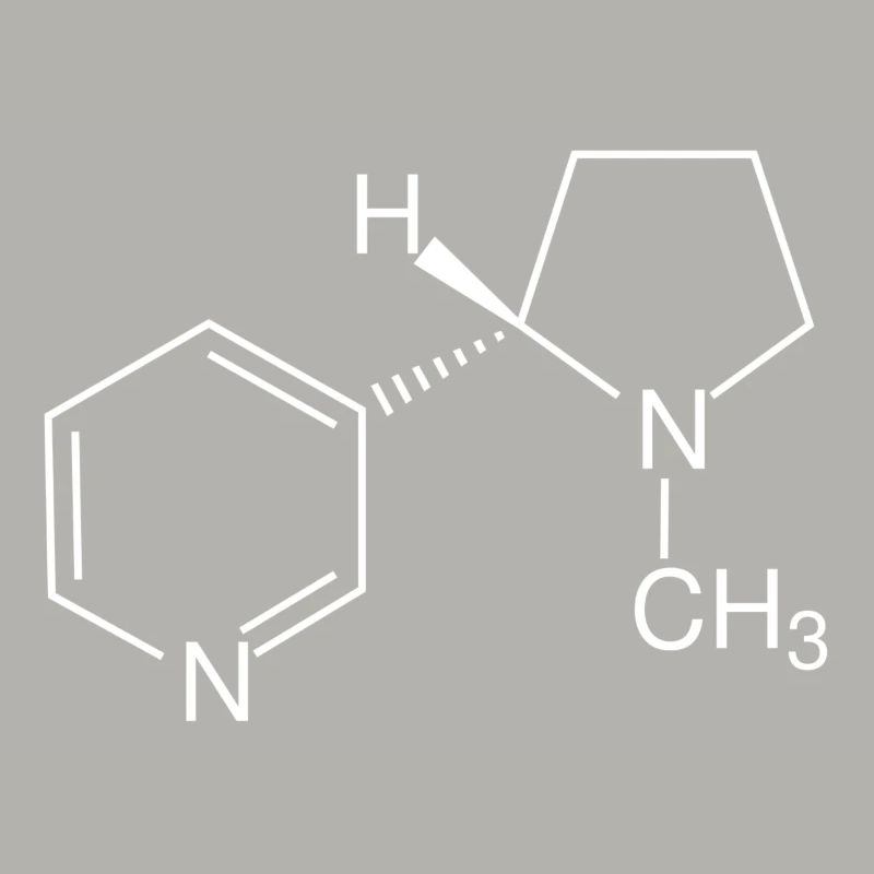 Formule structurale à la nicotine