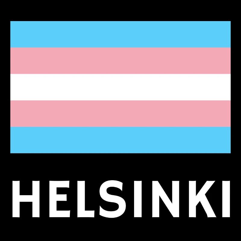 Drapeau de la fierté trans d’Helsinki