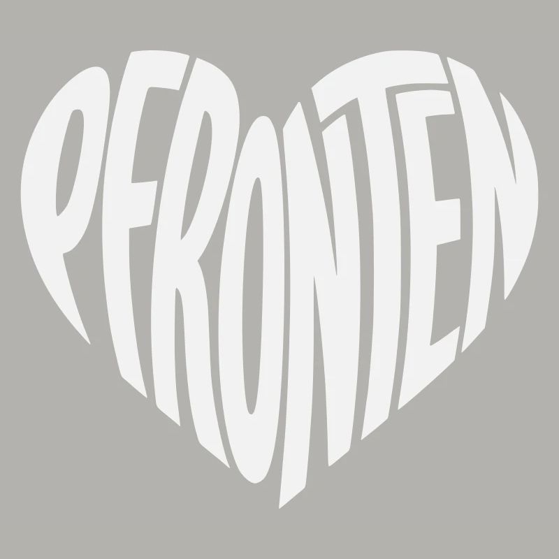 Pfronten Allgäu Herzform Typo