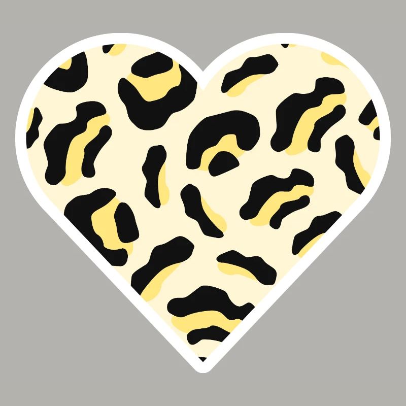Classic Leopard Print Heart