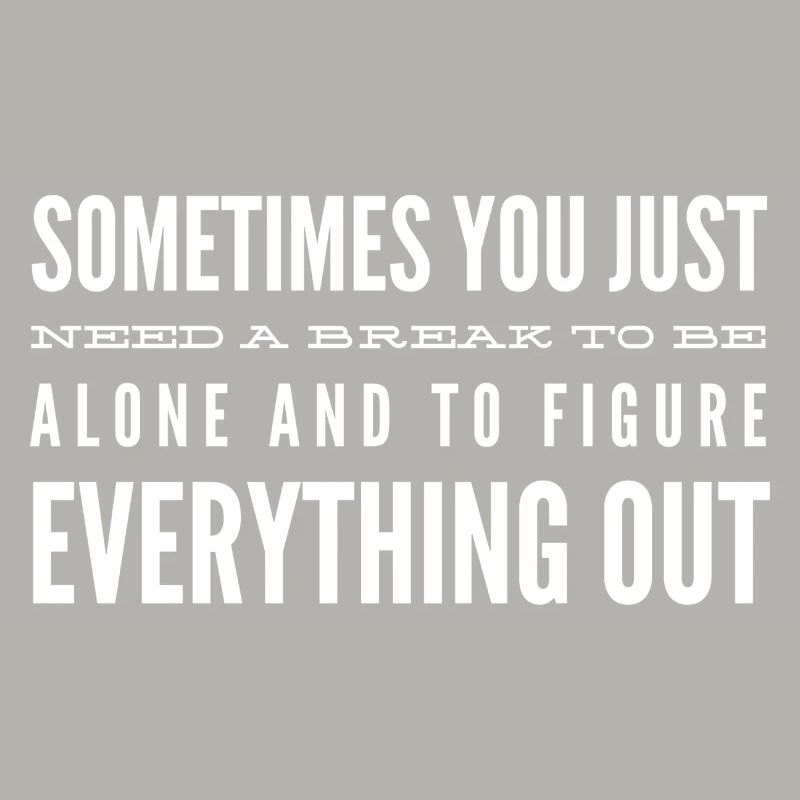 Manchmal braucht man einfach nur eine Pause
