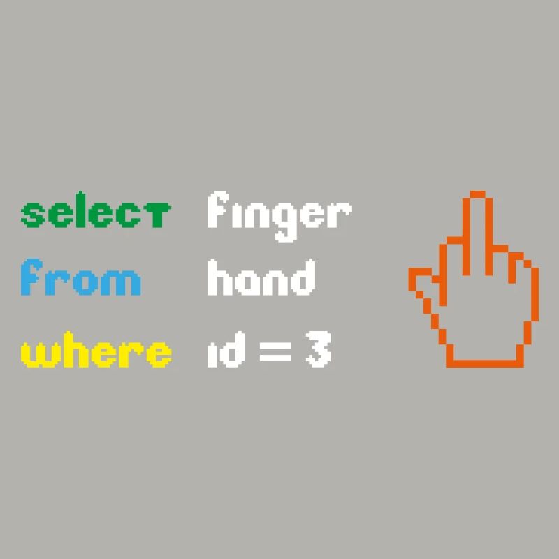 Funny SQL Query : un doigt d’honneur 8 bits pour les geeks