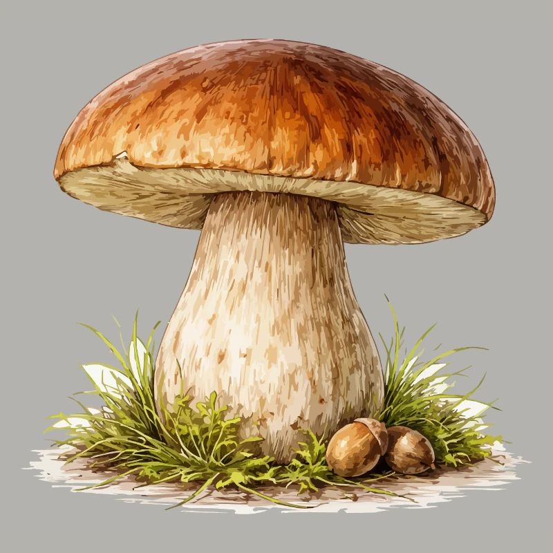 Waldpilz Illustration