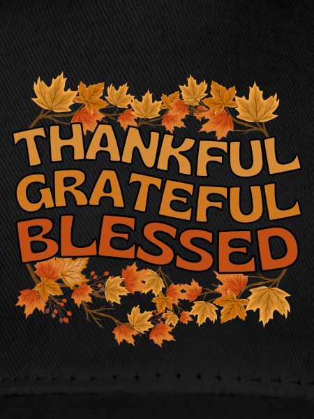 Thankful Grateful Blessed Herbst Dankbarkeit