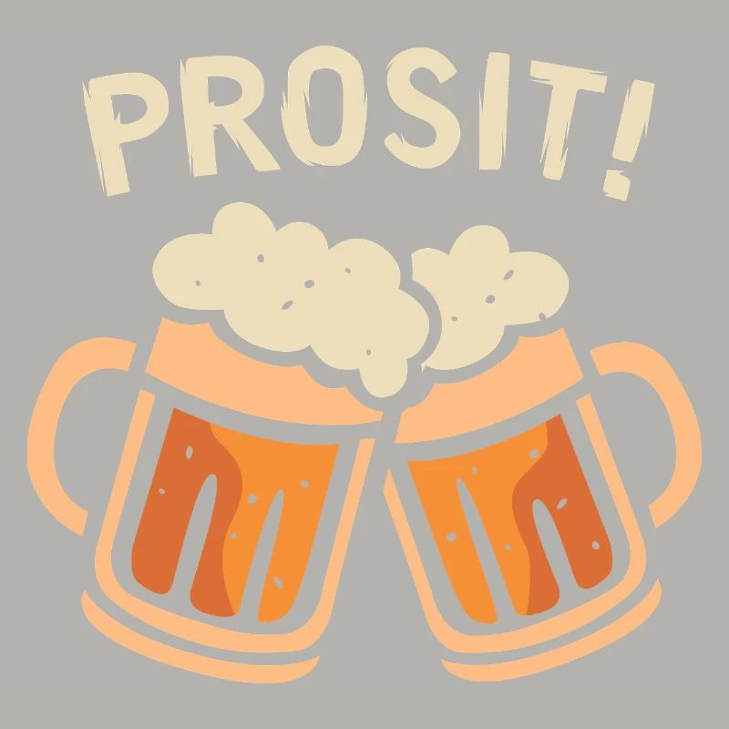prosit Bier Fest - Biergläser Comic und Cartoon
