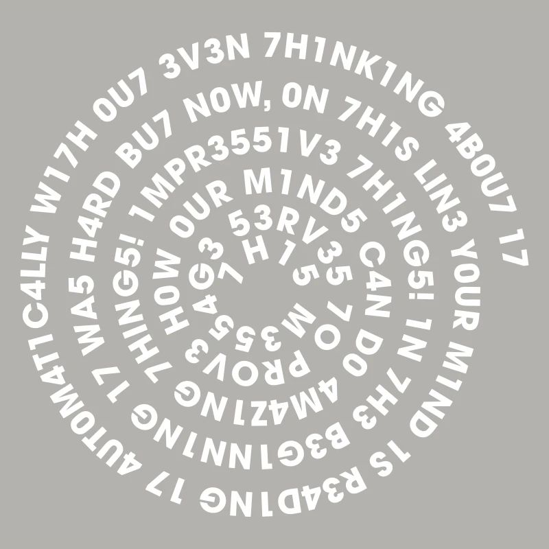 Spirale Leetspeak – Nerd Code 1337 Geek Design