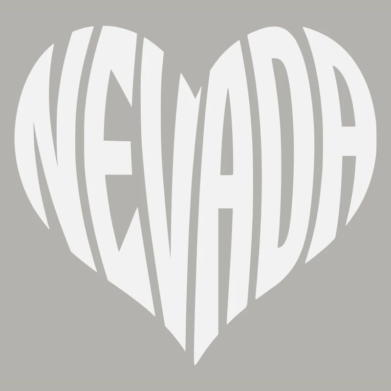 Nevada Heart Typography