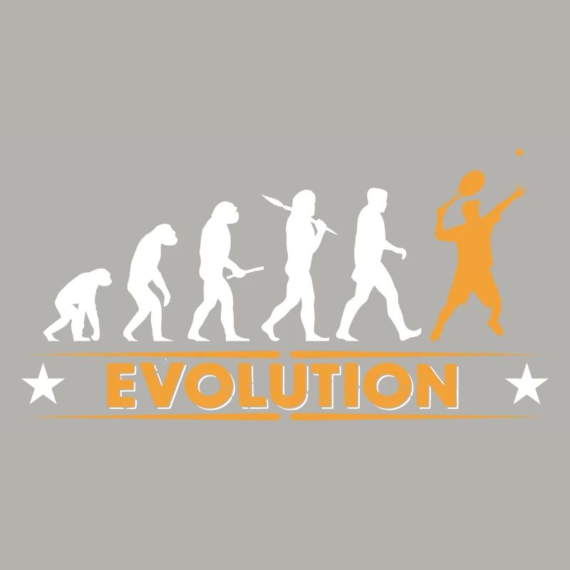 Tennis Evolution - orange/weiss