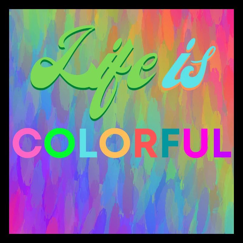 La vie est colorée
