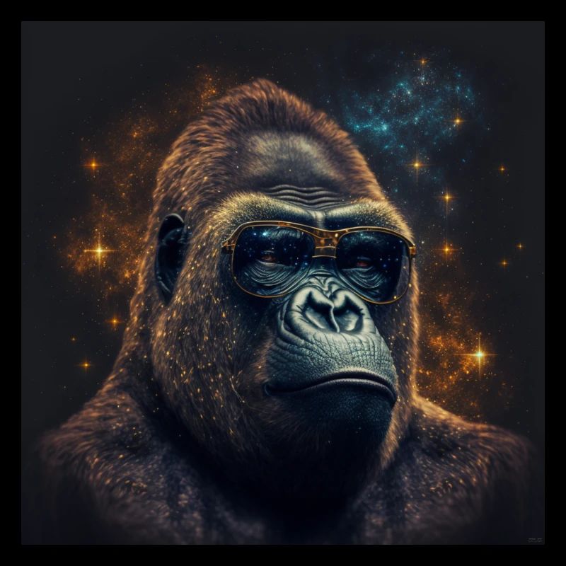 Stardust Gorilla - AI Generated Art - AI Art