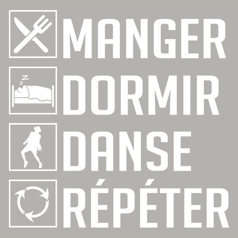 Manger, Dormir, Danse, Répéter