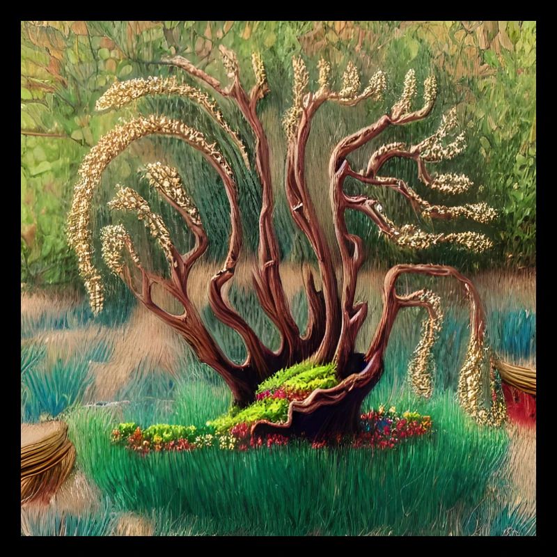 old tree during easter