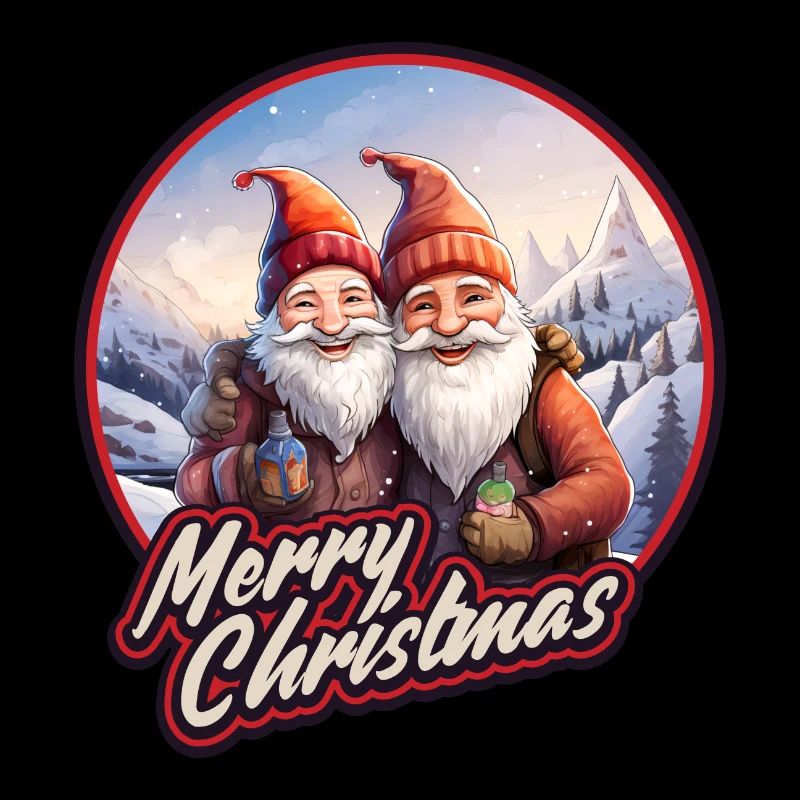 Bier Gnome Zwerge Wichtel Weihnachtsmann
