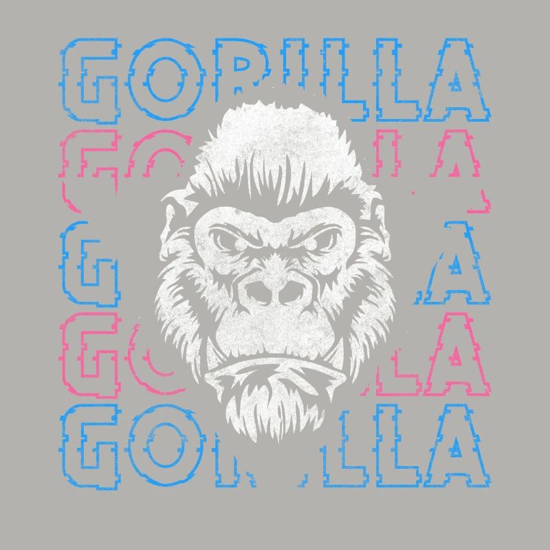 Starch silverback monkey chimpanzee