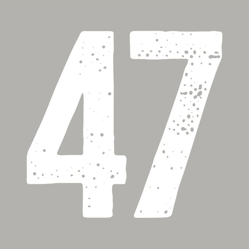 47 Numéros Blanc