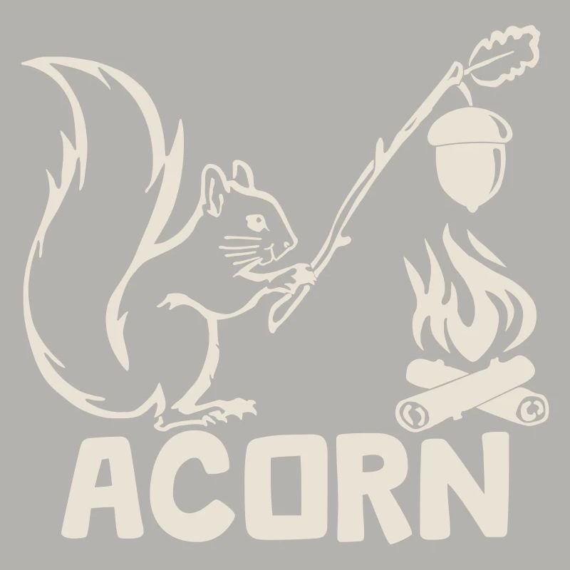 Acorn - Hungriges Eichhörnchen [Weiß]