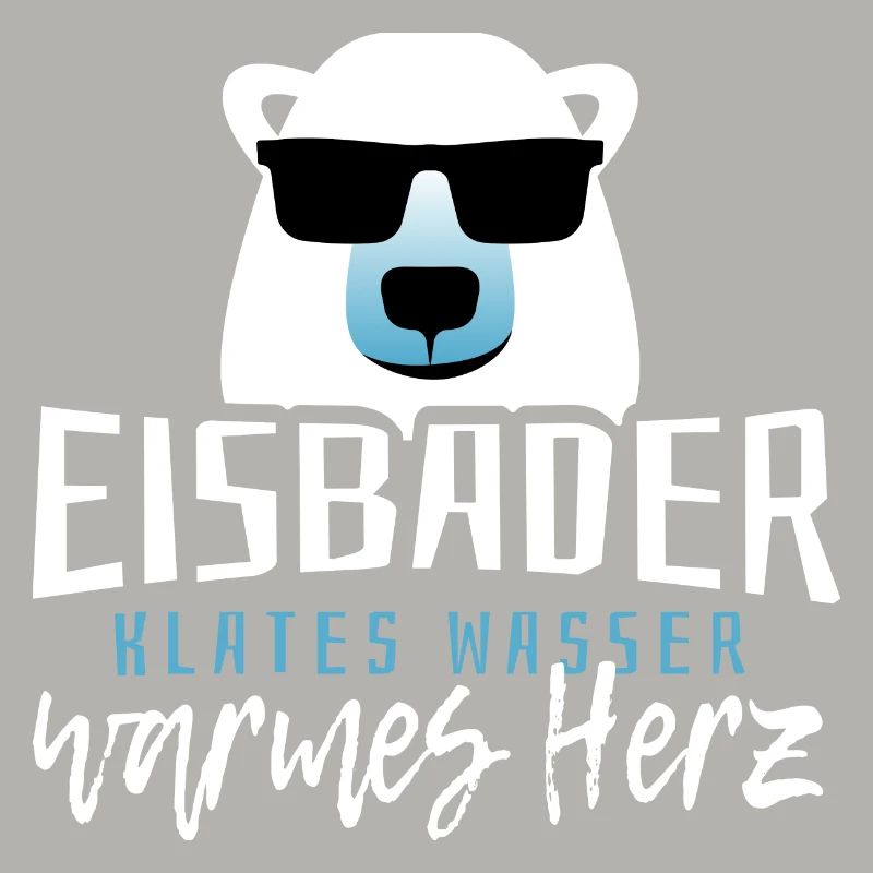 Eisbader kaltes Wasser warmes Herz Eisbaden Eisbad