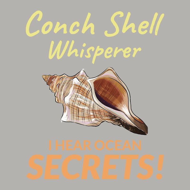 Conch Seashells Collector Beachcomber Sea Shell