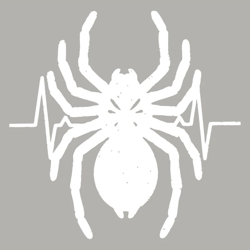 Spider Tarantula Heartbeat ECG Vector