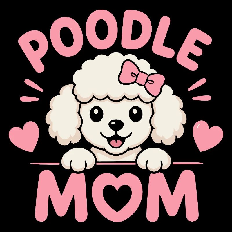 Pudel Mom Herzchen
