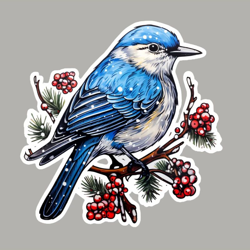 Winterlicher Vogel