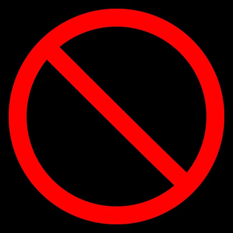 panneau d'interdiction