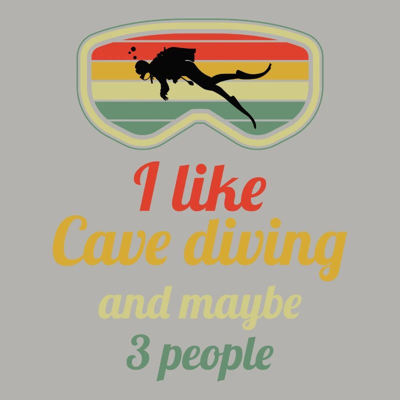Vintage Retro Caving Spelunking Cave Explorer Gift